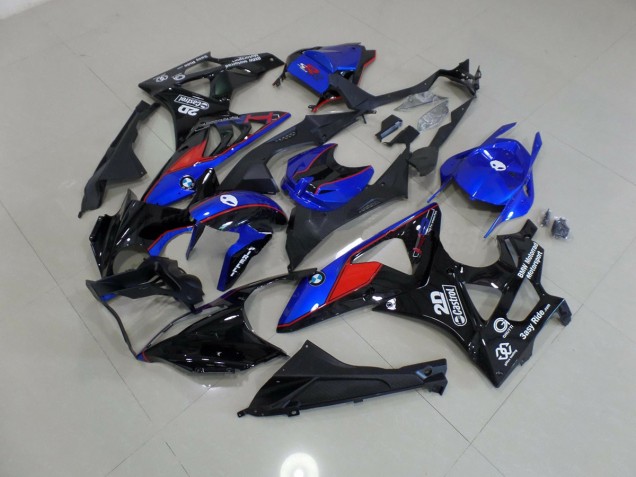 2009-2014 Alien Blue and White S1000RR Motorcycle Fairings 2009-2014 Alien Blue and White S1000RR Motorcycle Fairings