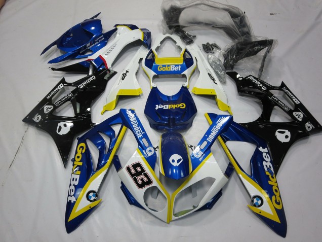 2009-2014 Alien Blue and White S1000RR Motorcycle Fairings 2009-2014 Alien Blue and White S1000RR Motorcycle Fairings