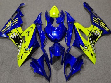 2009-2014 Alien Blue and White S1000RR Motorcycle Fairings