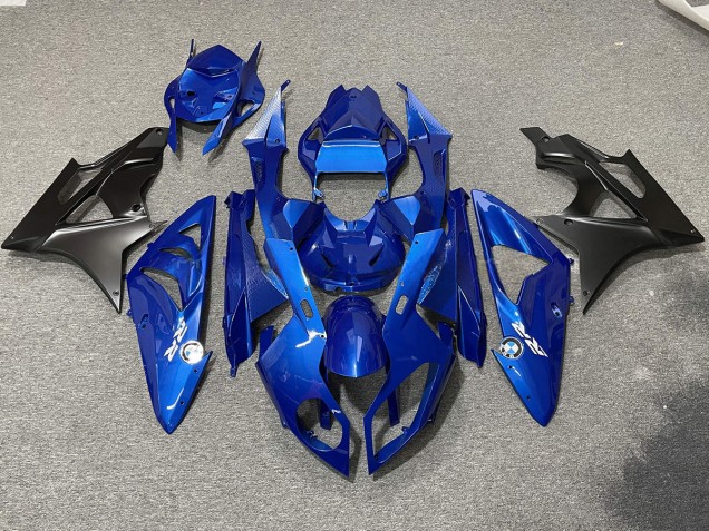 2009-2014 Alien Blue and White S1000RR Motorcycle Fairings