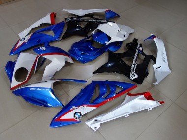 2009-2014 Alien Blue and White S1000RR Motorcycle Fairings
