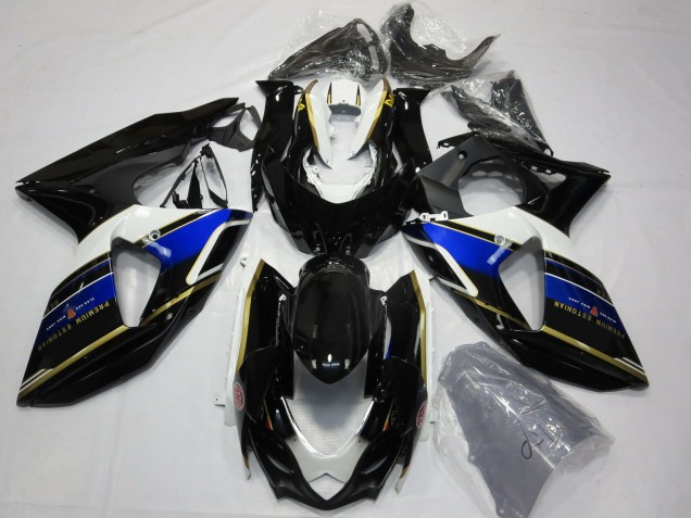 2009-2016 Blue and Gold GSXR 1000 Motorcycle Fairings 2009-2016 Blue and Gold GSXR 1000 Motorcycle Fairings