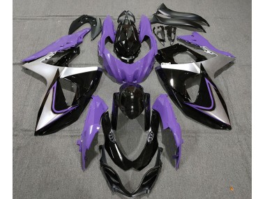 2009-2016 Purple Silver and Black GSXR 1000 Motorcycle Fairings