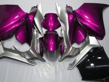 2010-2013 Deep Pink and Silver VFR1200 Motorcycle Fairings