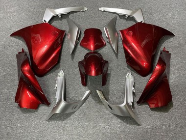 2010-2013 Red and Silver VFR1200 Motorcycle Fairings