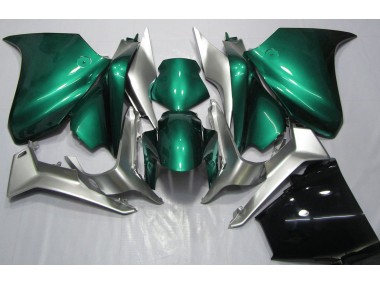 2010-2013 Seafoam Green and Silver VFR1200 Motorcycle Fairings