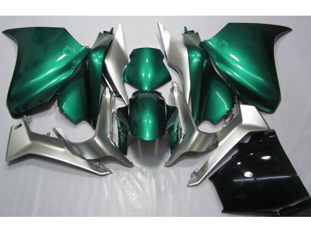 2010-2013 Seafoam Green and Silver VFR1200 Motorcycle Fairings 2010-2013 Seafoam Green and Silver VFR1200 Motorcycle Fairings