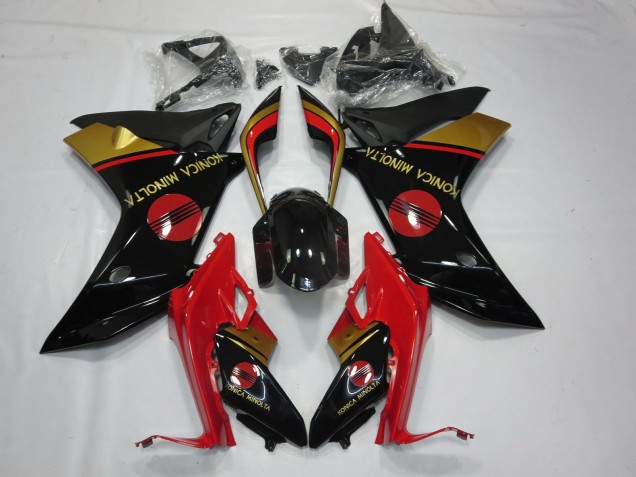 2011-2012 KM Red Black and Gold CBR600F Motorcycle Fairings 2011-2012 KM Red Black and Gold CBR600F Motorcycle Fairings