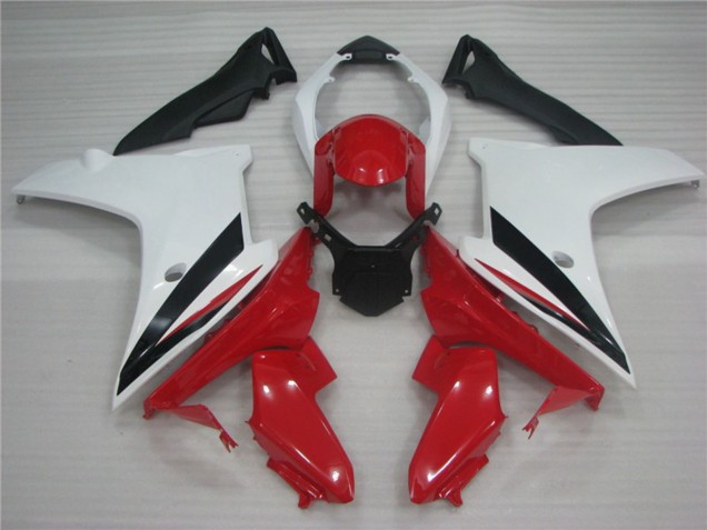 2011-2012 White Black and Red CBR600F Motorcycle Fairings 2011-2012 White Black and Red CBR600F Motorcycle Fairings