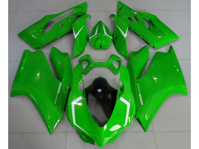 2011-2014 Gloss Green & White Ducati 1199 Motorcycle Fairings 2011-2014 Gloss Green & White Ducati 1199 Motorcycle Fairings