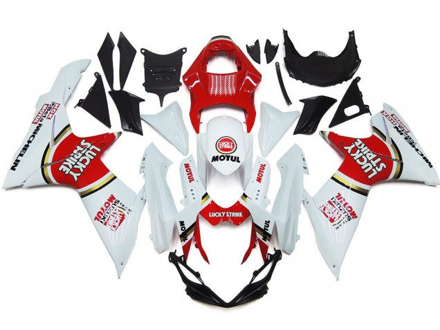2011-2024 Lucky Strike with Gold Circle GSXR 600-750 Motorcycle Fairings 2011-2024 Lucky Strike with Gold Circle GSXR 600-750 Motorcycle Fairings