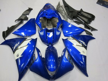 2012-2014 Blue and White R1 Motorcycle Fairings