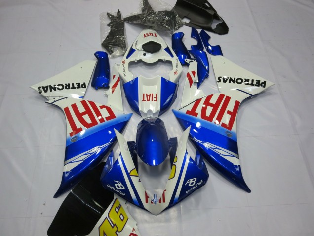 2012-2014 Fiat with Light Blue R1 Motorcycle Fairings 2012-2014 Fiat with Light Blue R1 Motorcycle Fairings