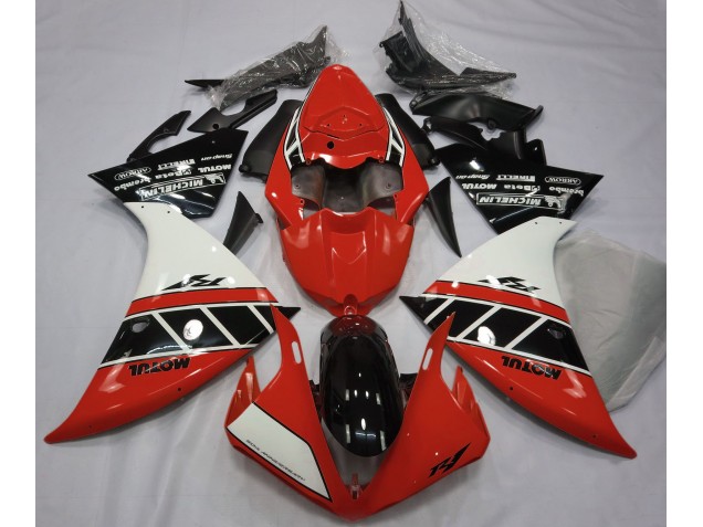 2012-2014 Gloss Red White and Black R1 Motorcycle Fairings 2012-2014 Gloss Red White and Black R1 Motorcycle Fairings