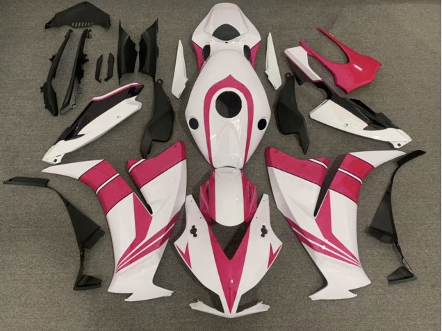 2012-2016 Gloss Pink and White CBR1000RR Motorcycle Fairings 2012-2016 Gloss Pink and White CBR1000RR Motorcycle Fairings