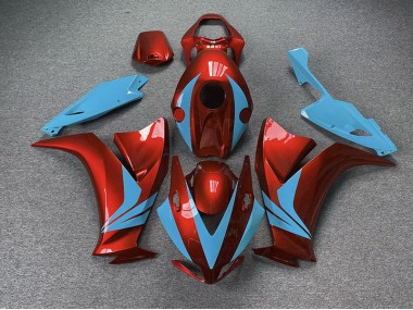 2012-2016 Gloss Red and Light Blue CBR1000RR Motorcycle Fairings