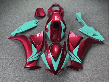 2012-2016 Gloss Red and Teal CBR1000RR Motorcycle Fairings