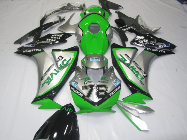 2012-2016 Green Silver CBR1000RR Motorcycle Fairings 2012-2016 Green Silver CBR1000RR Motorcycle Fairings