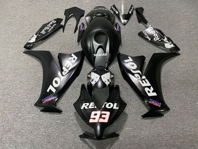 2012-2016 Matte Black Repsol CBR1000RR Motorcycle Fairings