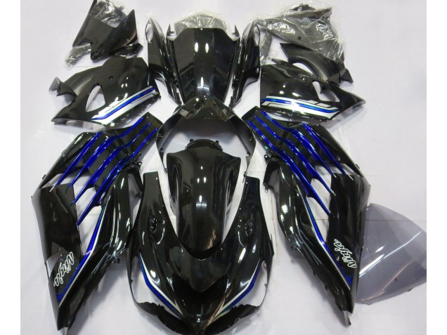 2012-2021 Gloss Black & Blue ZX14R Motorcycle Fairings 2012-2021 Gloss Black & Blue ZX14R Motorcycle Fairings