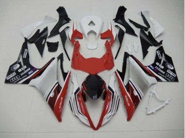 2013-2016 Red White and Black Style Daytona 675 Motorcycle Fairings