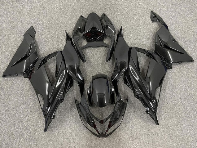 2013-2018 Gloss Black Plain ZX6R Motorcycle Fairings 2013-2018 Gloss Black Plain ZX6R Motorcycle Fairings