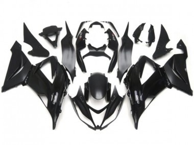 2013-2018 Gloss / Matte Black Plain Slick Decals ZX6R Motorcycle Fairings