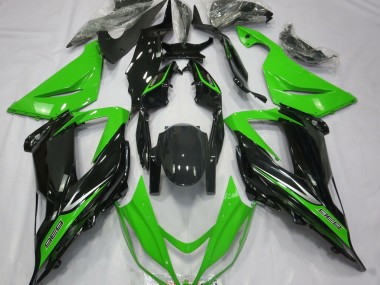 2013-2018 Green and Black ZX6R Motorcycle Fairings