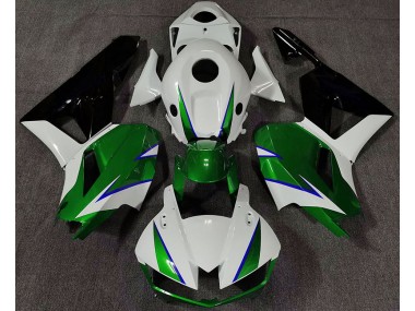 2013-2023 Gloss Green White and Blue CBR600RR Motorcycle Fairings