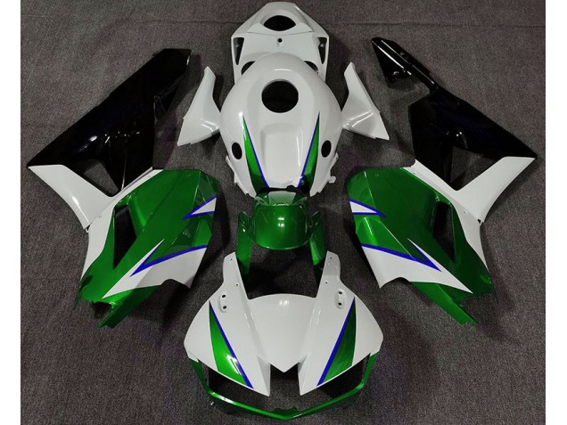 2013-2023 Gloss Green White and Blue CBR600RR Motorcycle Fairings 2013-2023 Gloss Green White and Blue CBR600RR Motorcycle Fairings