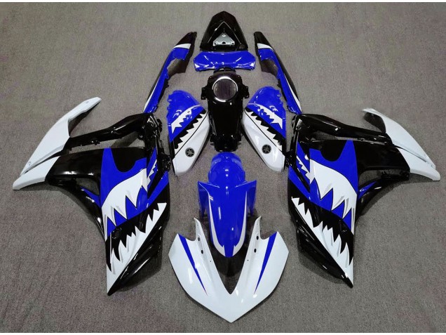 2015-2018 White Shark & Blue R3 Motorcycle Fairings 2015-2018 White Shark & Blue R3 Motorcycle Fairings