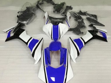 2015-2019 Gloss White Blue and Black R1 Motorcycle Fairings