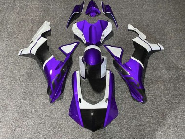 2015-2019 Purple & Carbon Fiber Accents R1 Motorcycle Fairings