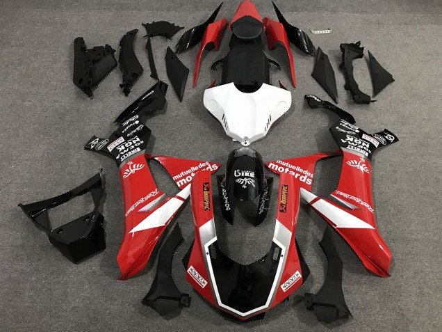 2015-2019 Red Black and White Custom Style Gloss R1 Motorcycle Fairings 2015-2019 Red Black and White Custom Style Gloss R1 Motorcycle Fairings