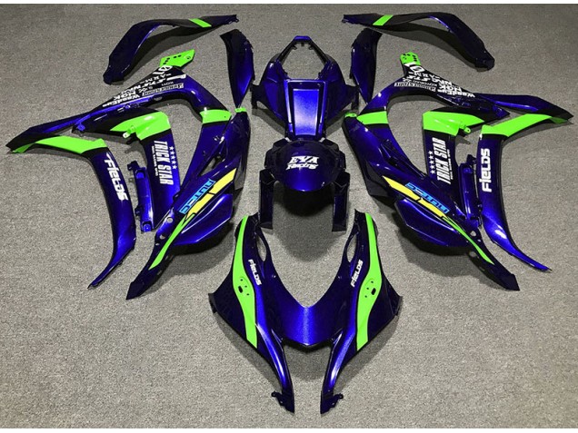 2016-2019 Deep Blue Trickstar ZX10R Motorcycle Fairings 2016-2019 Deep Blue Trickstar ZX10R Motorcycle Fairings