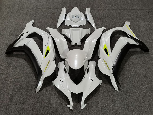 2016-2019 Deep Pearl White ZX10R Motorcycle Fairings 2016-2019 Deep Pearl White ZX10R Motorcycle Fairings