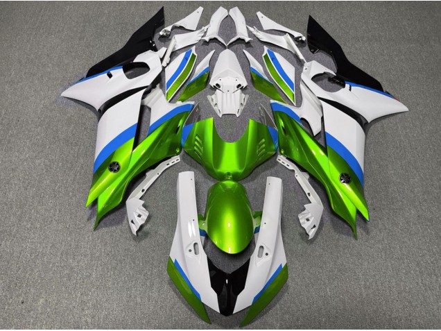 2017-2021 Gloss Green and Light Blue R6 Motorcycle Fairings 2017-2021 Gloss Green and Light Blue R6 Motorcycle Fairings