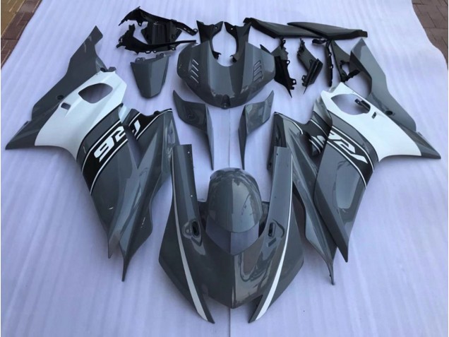 2017-2021 Nardo Grey and White R6 Motorcycle Fairings 2017-2021 Nardo Grey and White R6 Motorcycle Fairings