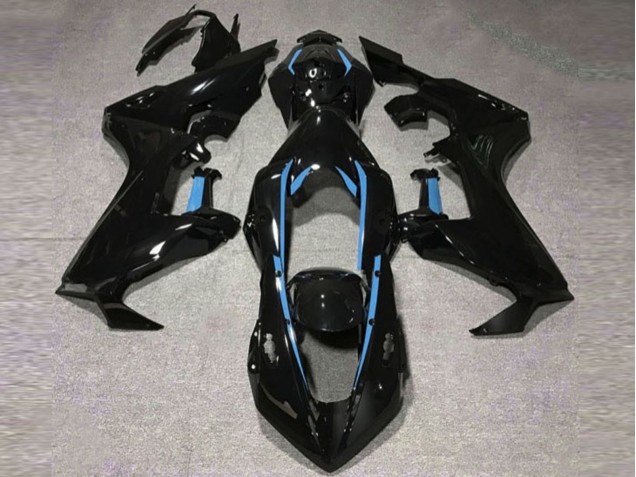 2017-2023 Gloss Black & Light Blue Lining CBR1000RR Motorcycle Fairings 2017-2023 Gloss Black & Light Blue Lining CBR1000RR Motorcycle Fairings
