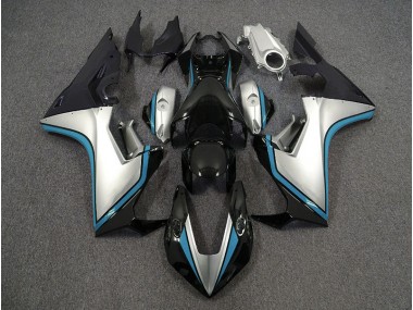 2017-2023 Silver and Black & Light Blue CBR1000RR Motorcycle Fairings